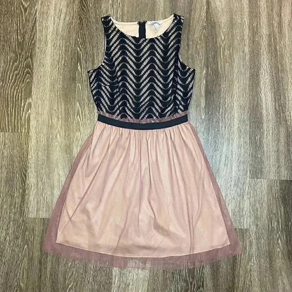 Pink and Black Speechless Tulle Dress - 7 - Picture 1 of 8